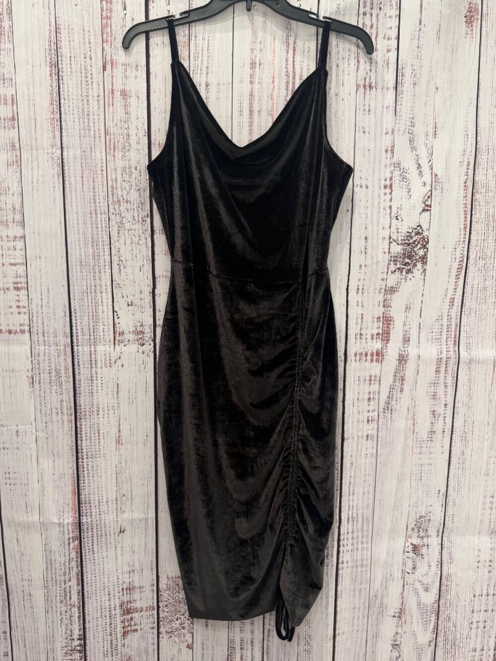 NWT Joyfolie Mia Joy Womens Amy Dress Charcoal Velvet Bodycon Sexy Fitted